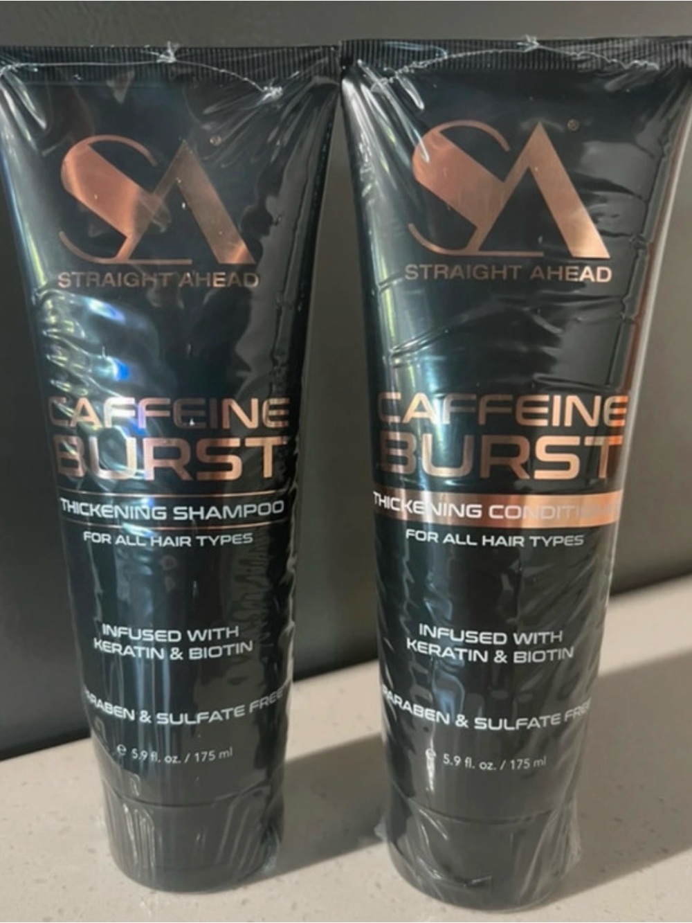 S.A. Caffeine Burst Thickening Shampoo & Conditioner Bundle ~ Retail $90